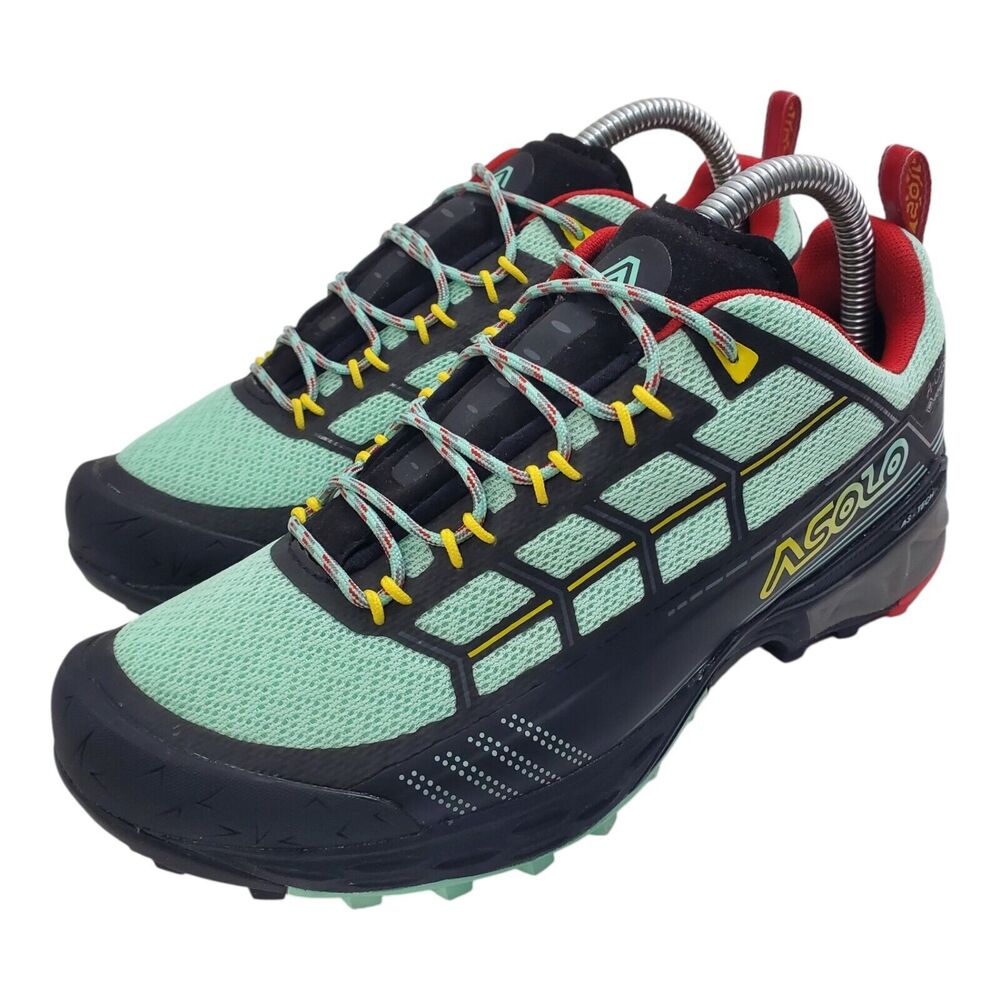 ASOLO Shoes BACKBONE Women Size 6 Black GORE-TEX Trail Hiking WATERPROOF Outdoor